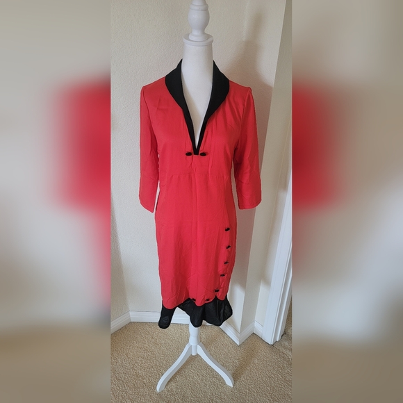 Vintage 1990s Retro Redknit Midi, size Medium/Large - Picture 3 of 5